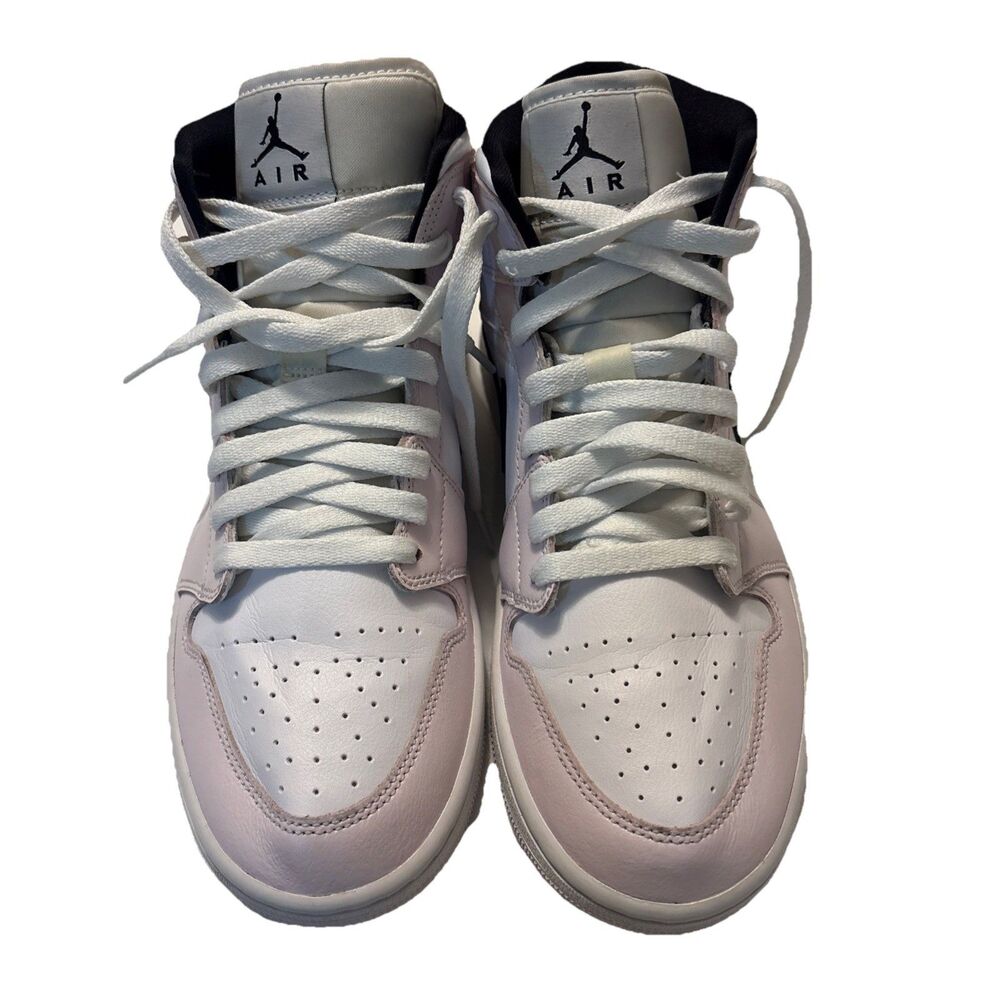 Nike Air Jordan 1 Mid Shoes Women’s Barely Rose Sneakers BQ6472-500 Size 10
